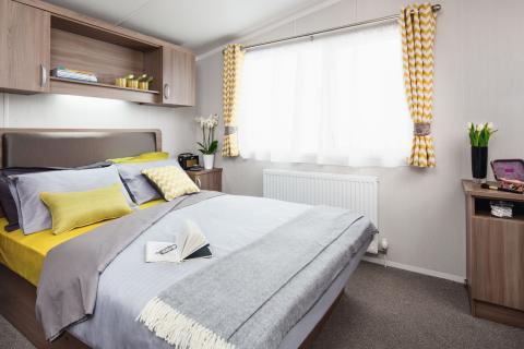 Master Bedroom of a Caravan Holiday Home