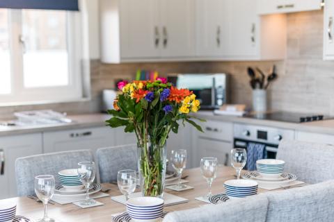 Dining Area of an Apartment on a Holiday Park