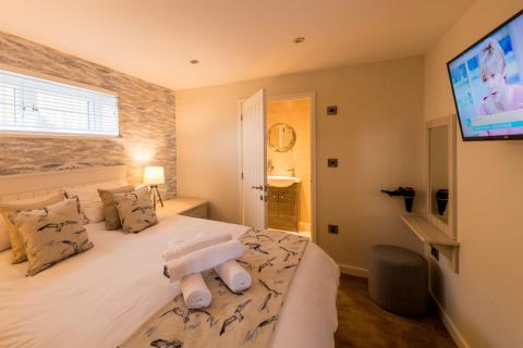 Master Bedroom of an Apartment on a Holiday Park
