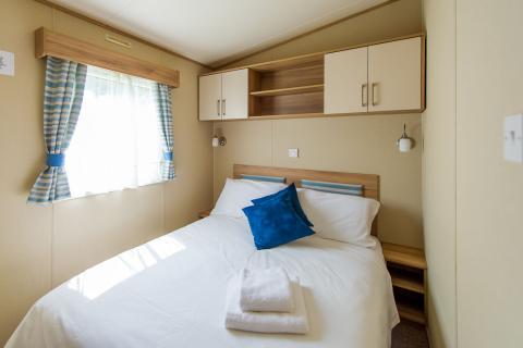 Double Bed Room of a Caravan Holiday Home