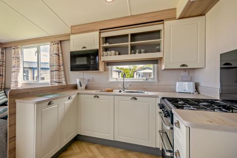 Kitchen Area in a Caravan Holiday Home