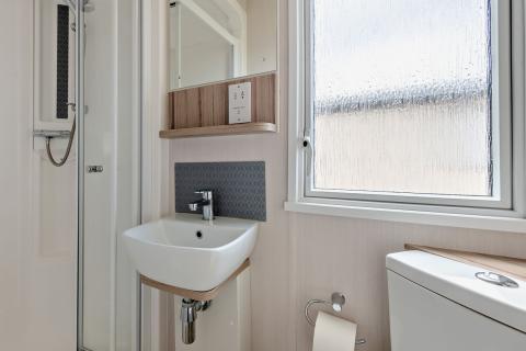 Shower Area of a Caravan Holiday Home