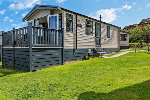 Outdoor view of a Caravan Holiday Home