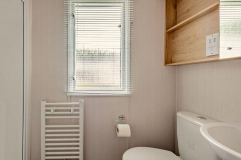 Toilet Area of a Caravan Holiday Home