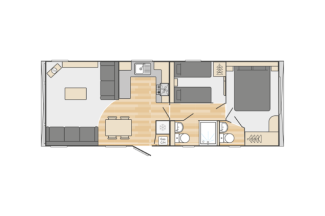 Floorplan Drawing of a Holiday Home