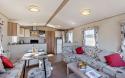 heron 3 bed caravan lounge looking towards kitchen