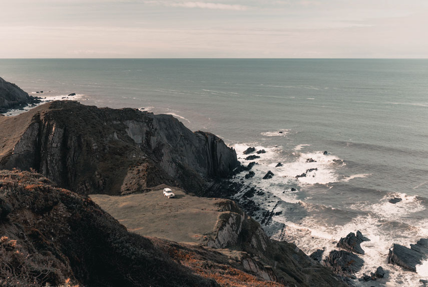 A View of Hartland Coast and the Sea