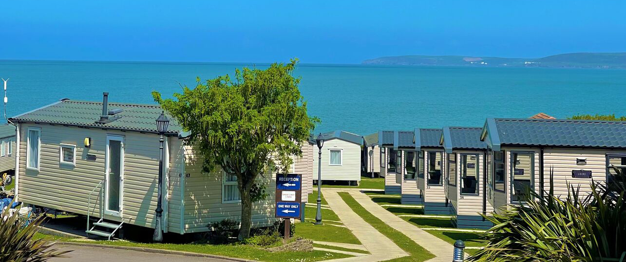 North Devon caravan holidays overlooking the beach