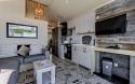 curlew pod living area featuring kitchen
