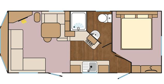 Floorplan of a Caravan Holiday Home